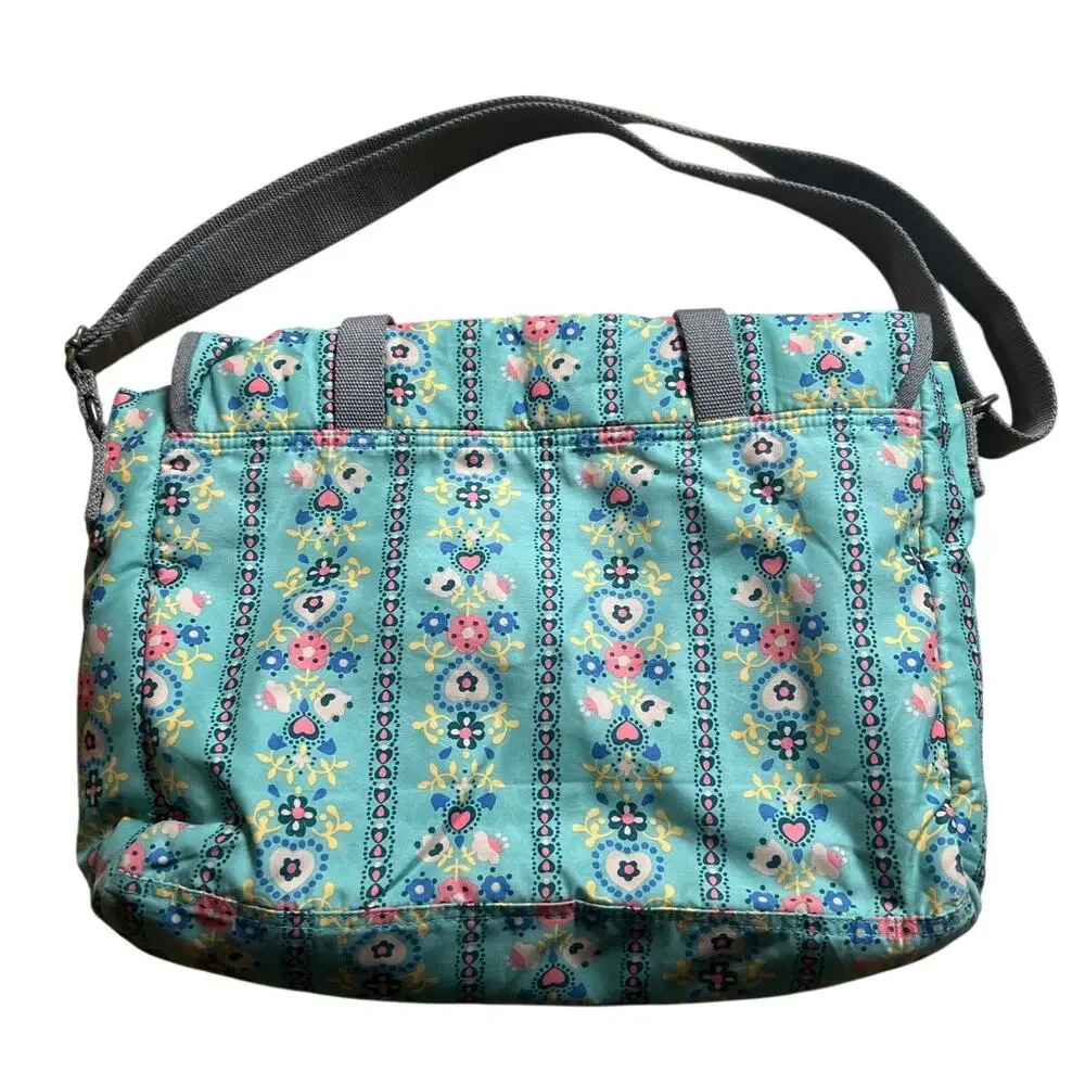 Matilda Jane Teal Floral & Mustard Polka Dot Crossbody Bag
